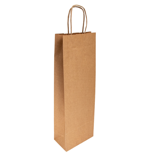 Buste Portabottiglie in Carta Avana 14+8×40 Cm – 50 Pz