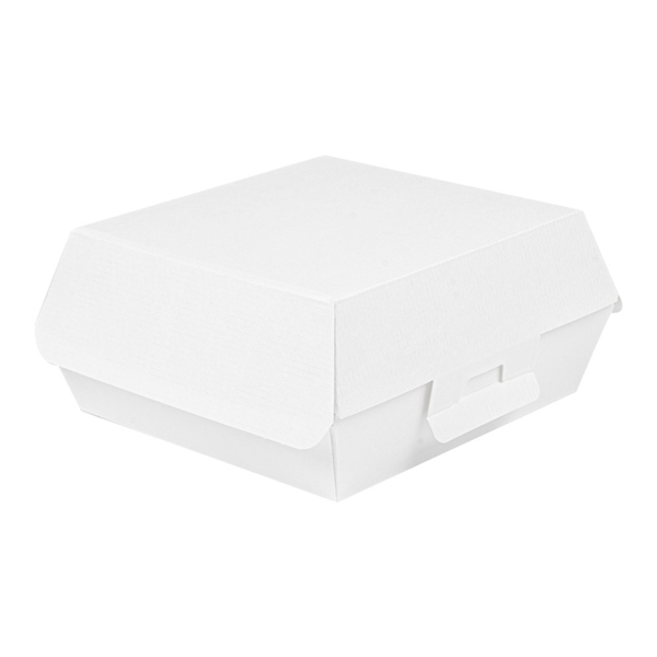 Scatola Hamburger “The Pack” Cartoncino Bianco 17x17x8 Cm – 50 Pz