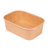 Contenitori rettangolari in cartoncino kraft avana 750 ml – 50 pz