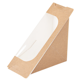 Scatole per Tramezzini con Finestra e Chiusura Adesiva ‘THEPACK’ 12,4×12,4×5,5 cm – 50 pz