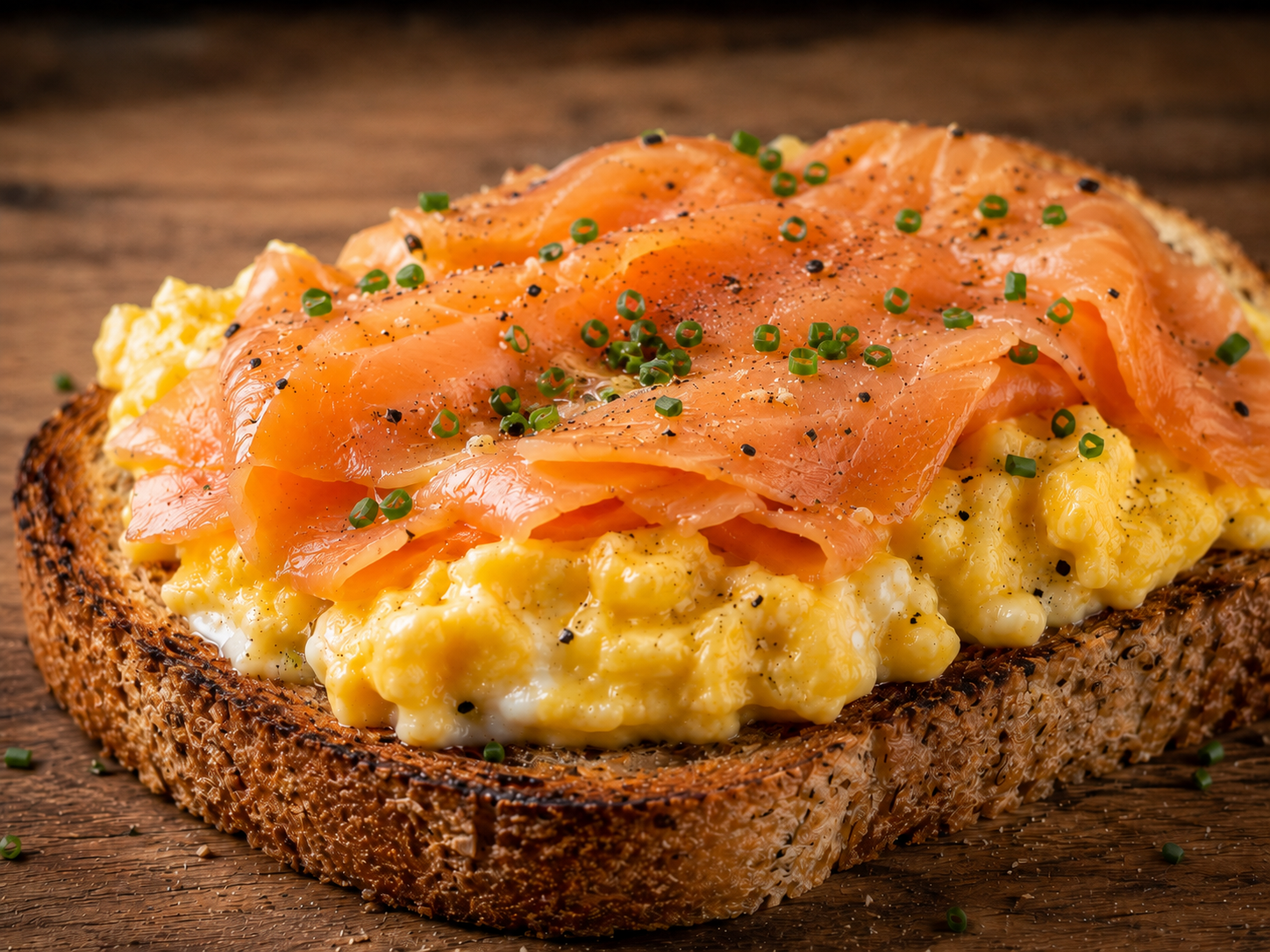 CROSTONE CON UOVA E SALMONE