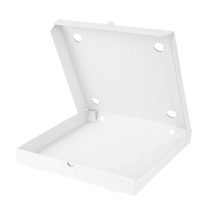 Scatola Pizza Bianco 33x33x3,5 cm Chiusura Americana – 100 pz