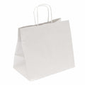 Buste Carta Bianco con manico cordino 32+21×28,5 cm – 250 pz
