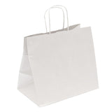 Buste Carta Bianco con manico cordino 32+21×28,5 cm – 250 pz